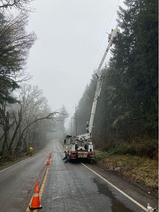 OTEC Assists CPI in Restoring Power During Historic Ice Storm